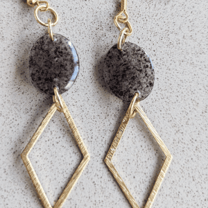 YUÈ MÈNG (月梦) · Pendientes de arroz black